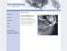 Tablet Screenshot of katzenpension-schwanheim.de